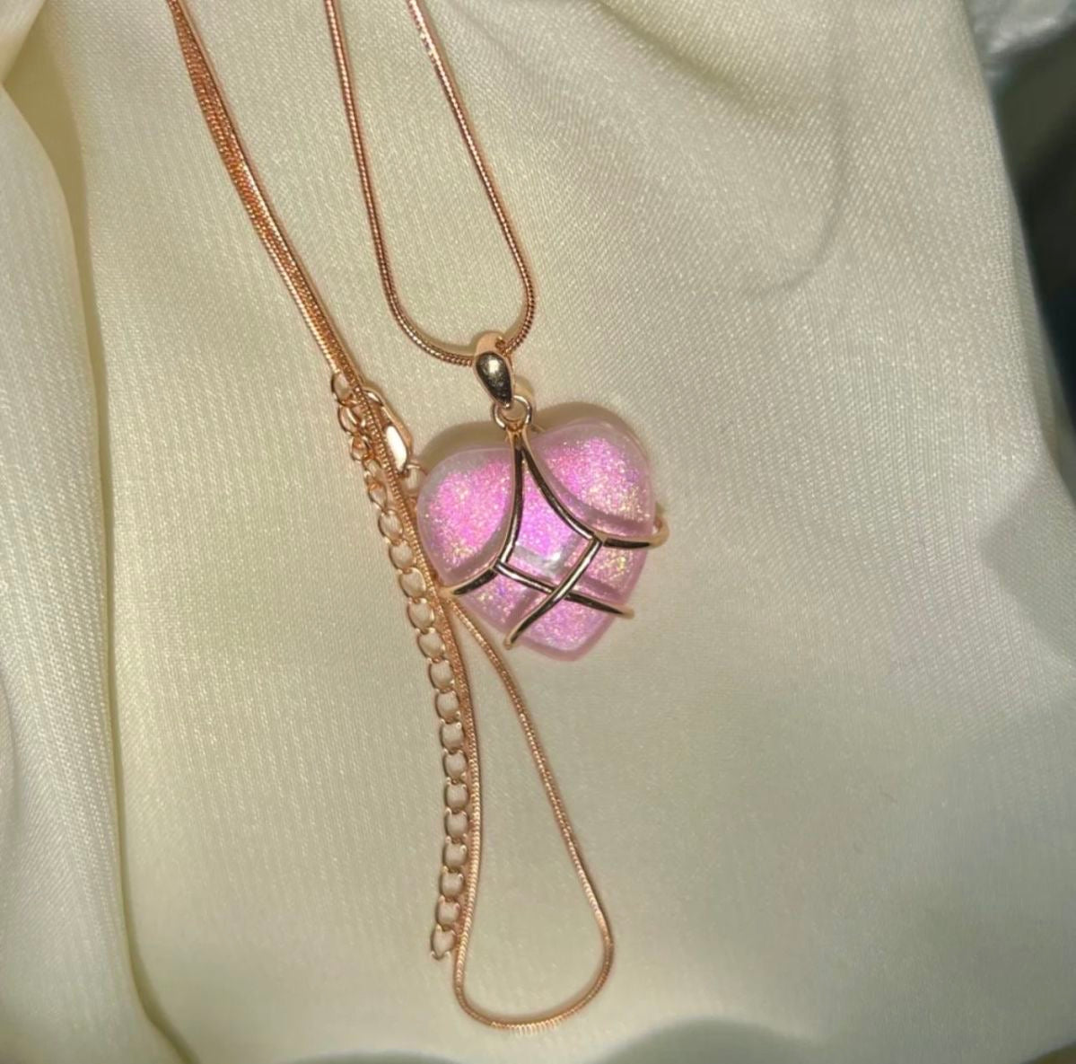 Barbie & the Diamond Castle Heart Crystal Necklace
