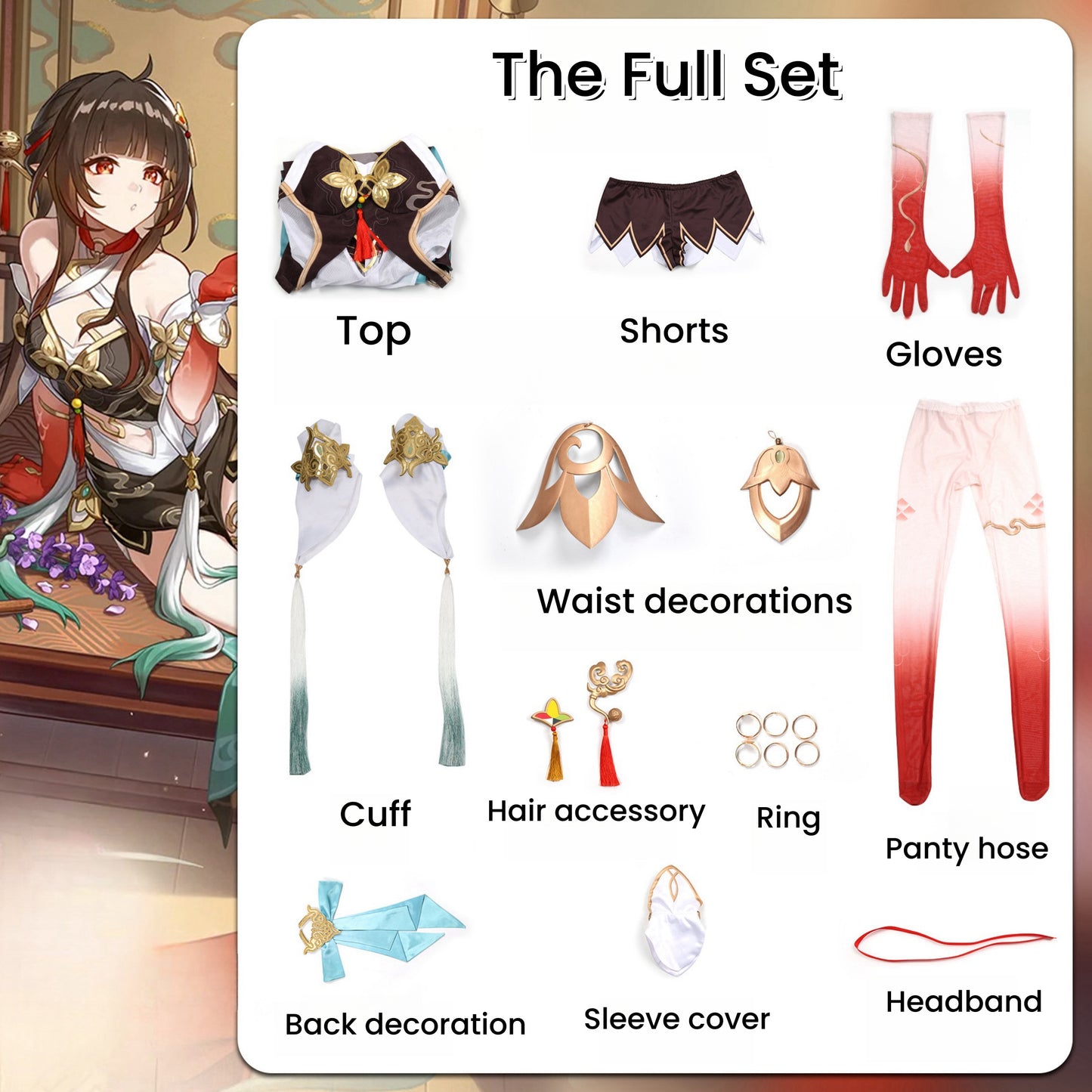 Honkai: Star Rail Lingsha Cosplay Costume