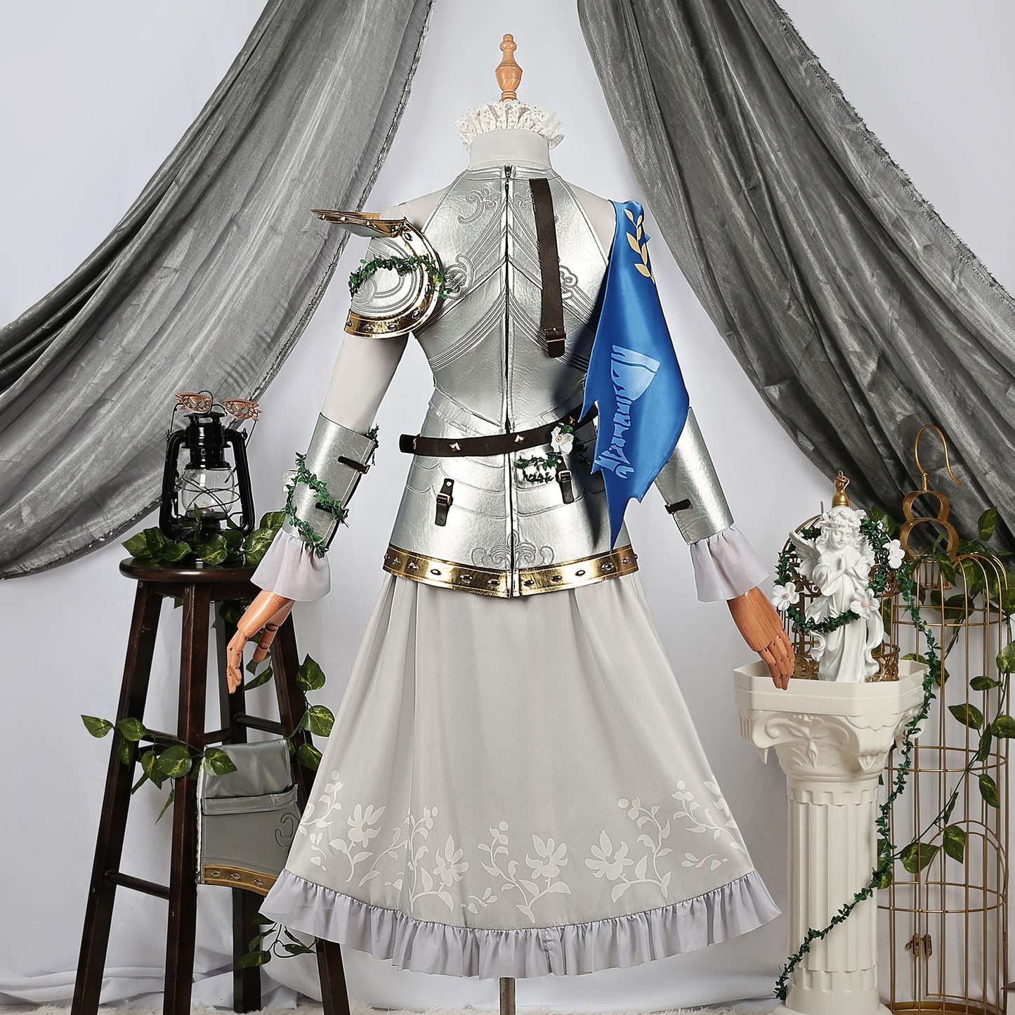 Identity V Ada Mesmer Psychologist The Silver Knight Cosplay Costume