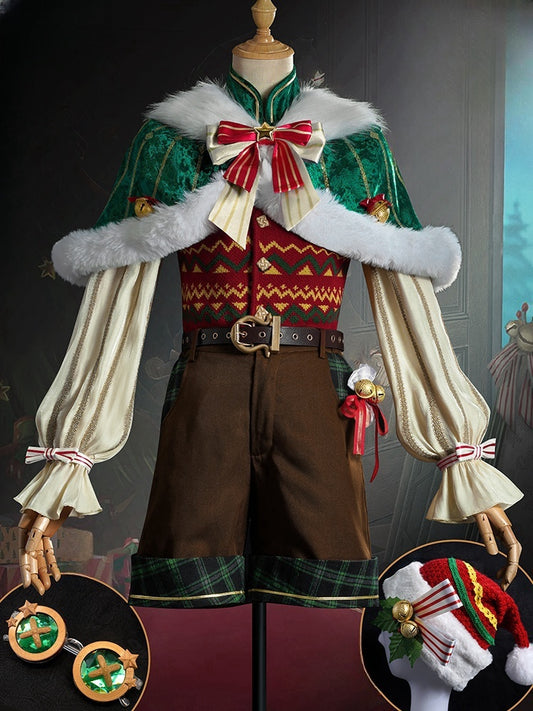 Identity V Painter Edgar Valden Cozy Christmas Eve Cosplay Costume