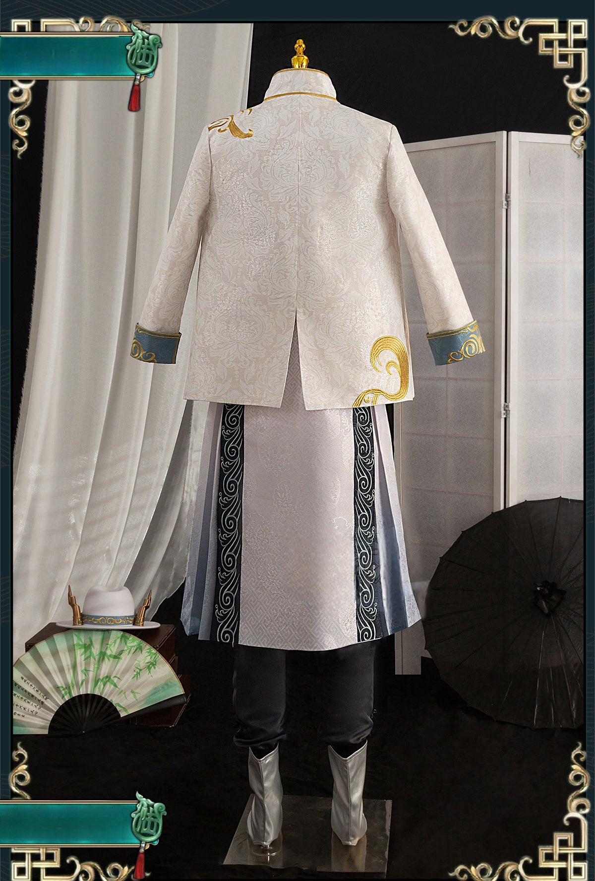 Identity Ⅴ Qilin Of The East Black Guard Fan Wujiu & White Guard Xie Bi'an Cosplay Costume