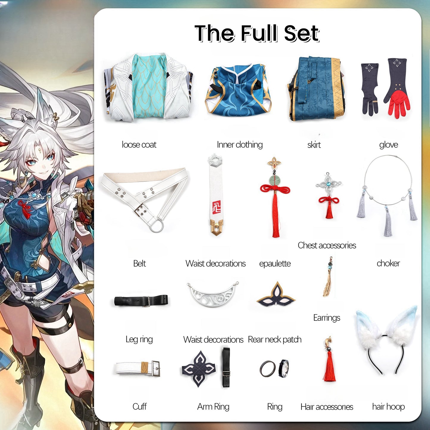 Honkai: Star Rail FeiXiao Cosplay Costume