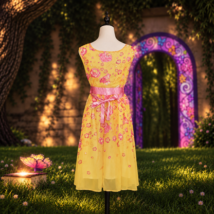 Barbie and the Secret Door Princess Alexa Yellow Dress Cosplay Costume