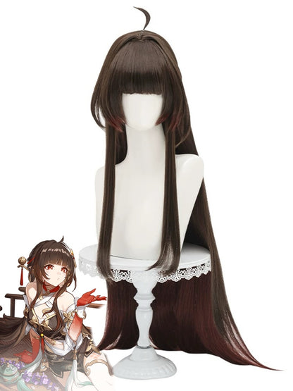 Honkai: Star Rail Lingsha Brown Cosplay Wig