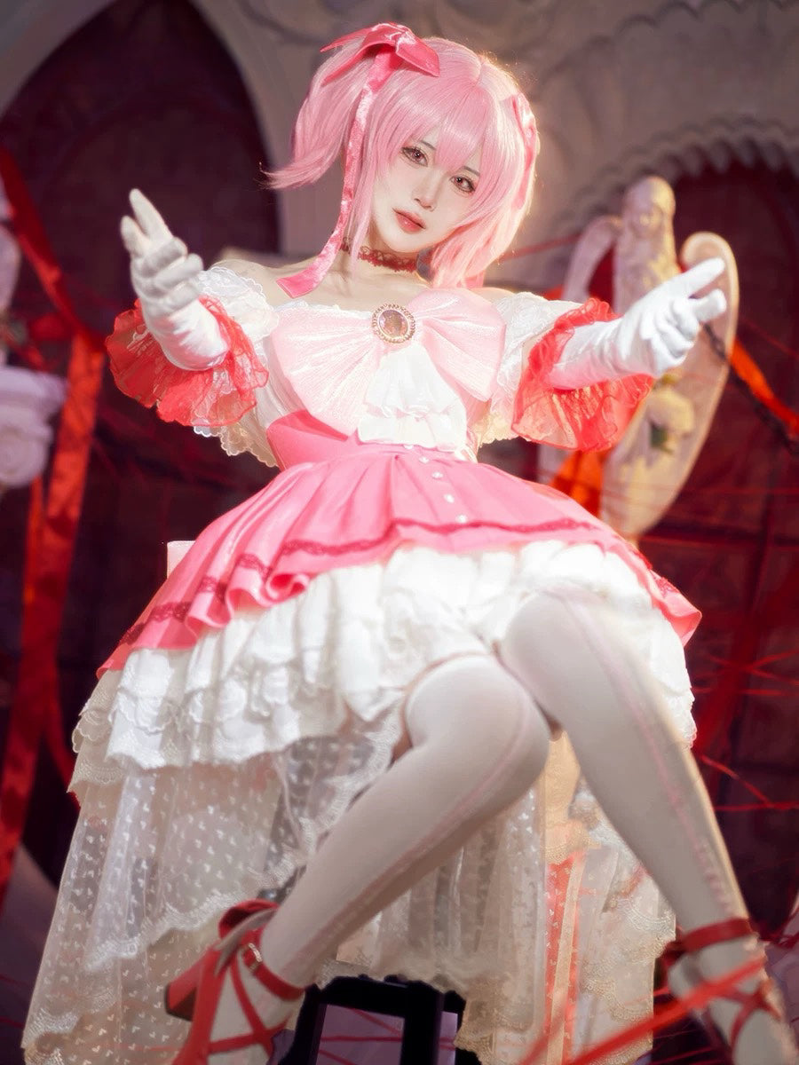 Puella Magic Madoka Magica Madoka Kaname Walpurgisnacht Rising Cosplay Costume