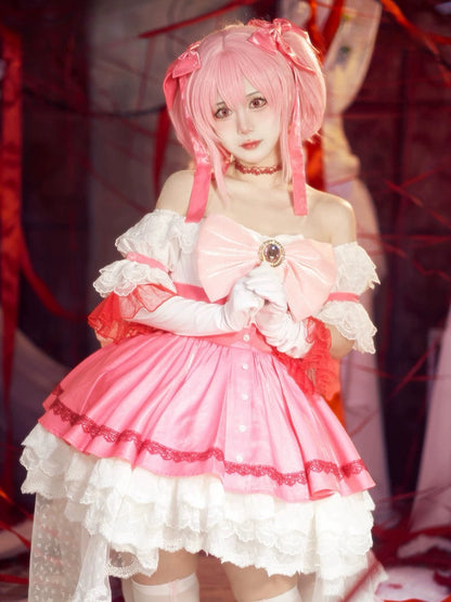 Puella Magic Madoka Magica Madoka Kaname Walpurgisnacht Rising Cosplay Costume