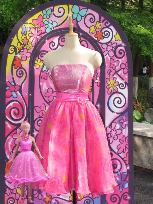 Barbie and the Secret Door Princess Alexa pink dress cosplay costume