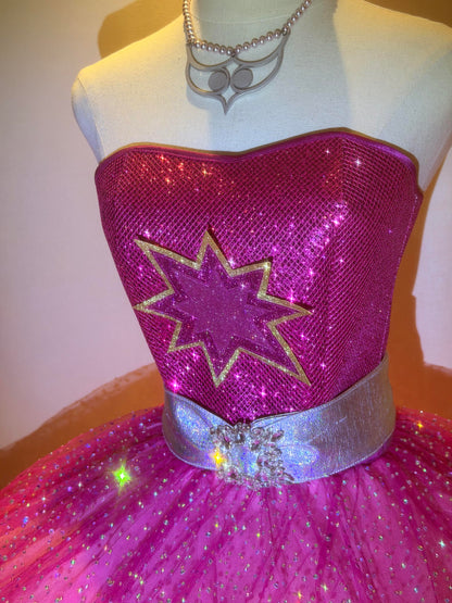 Sparkling Pink Fashion Princess Ball Gown – Upgraded Version