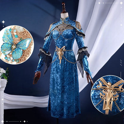 Identity V Priestess Fiona Gilman Frozen Butterfly Cosplay Costume