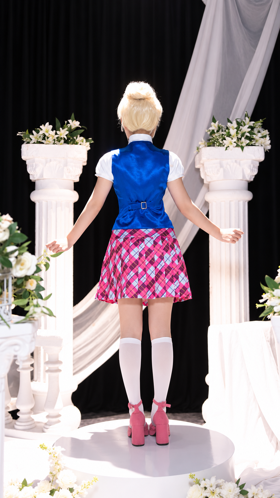 Barbie: Princess Charm School Uniform Cosplay Costume Upgraded Version