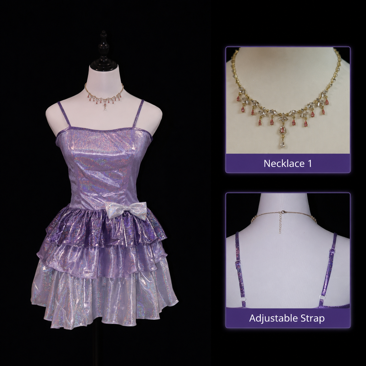 Barbie: A Fashion Fairytale  Cosplay Dress Purple Version