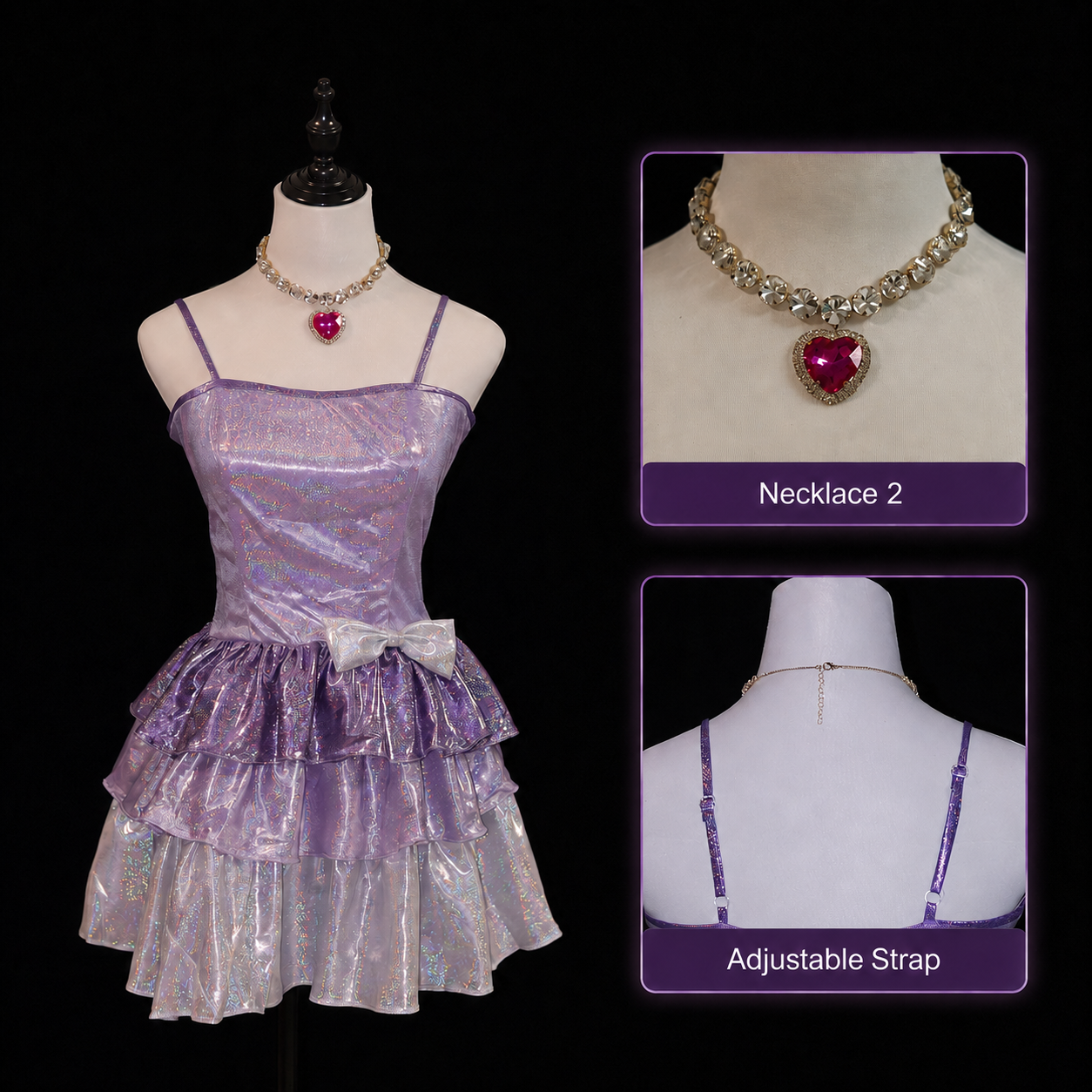 Barbie: A Fashion Fairytale  Cosplay Dress Purple Version