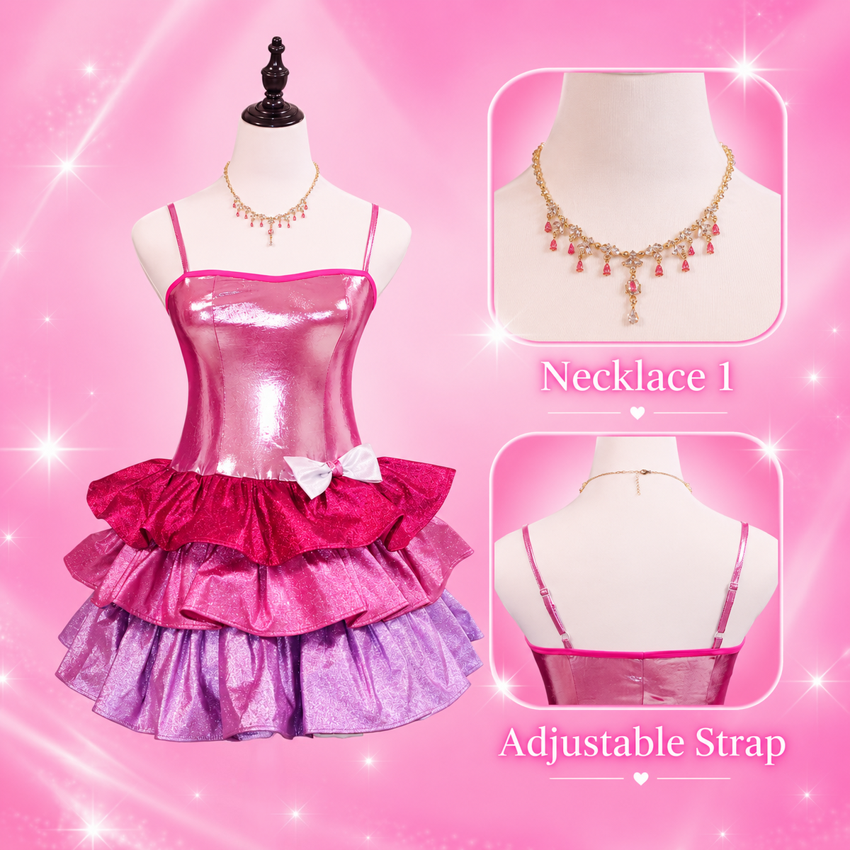 Barbie: A Fashion Fairytale Princess Barbie +Cat Barbie Cosplay Costume