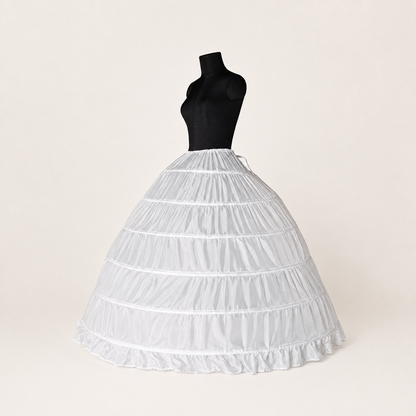 A-Line Petticoat Crinoline | Wide Full-Length Bridal Underskirt