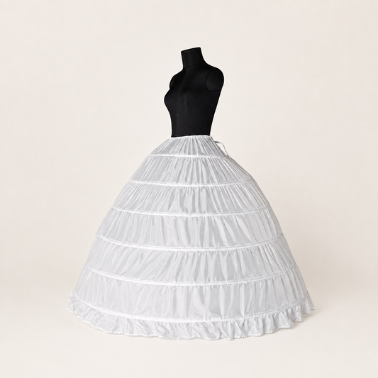 A-Line Petticoat Crinoline | Wide Full-Length Bridal Underskirt