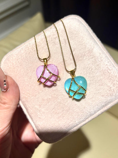 Barbie & the Diamond Castle Heart Crystal Necklace