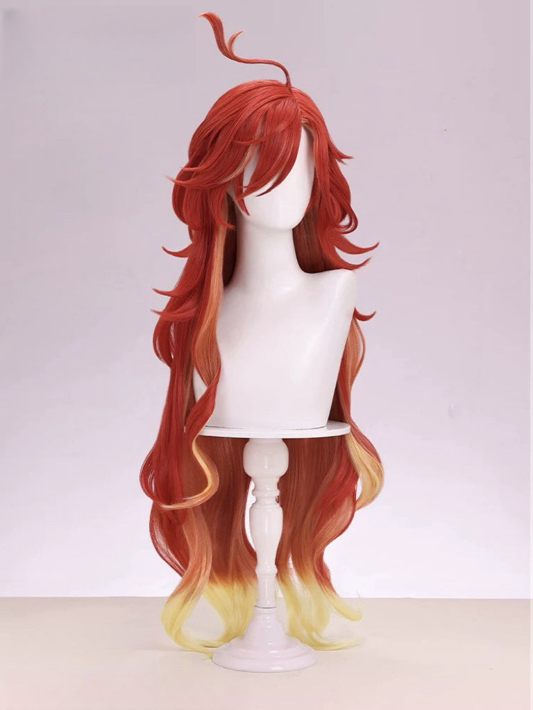 Genshin Impact Mavuika Cosplay Wig