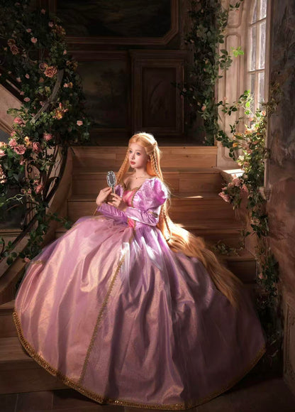 Barbie as Rapunzel Purple Princess Dress Cosplay Costume