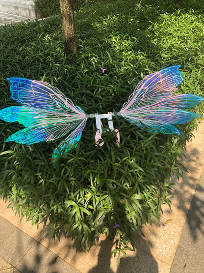 Iridescent Color-Shifting Fairy Wings | Fantasy Cosplay Wings