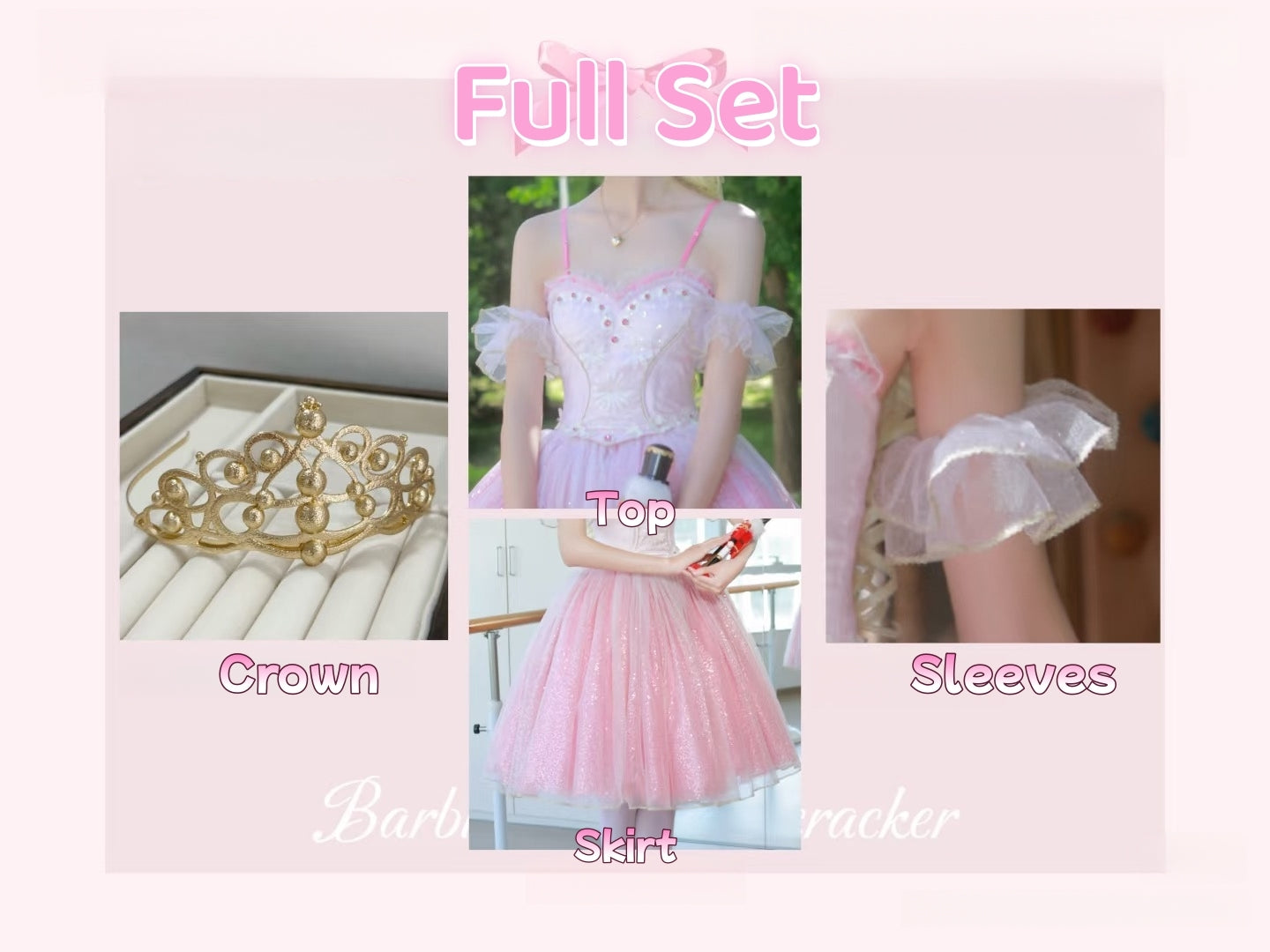 Barbie In the Nutcracker Clara Tutu Cosplay Costume