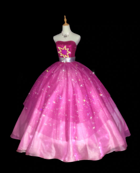 Barbie: A Fashion Fairytale Dress Cosplay Costume Upgraded Version