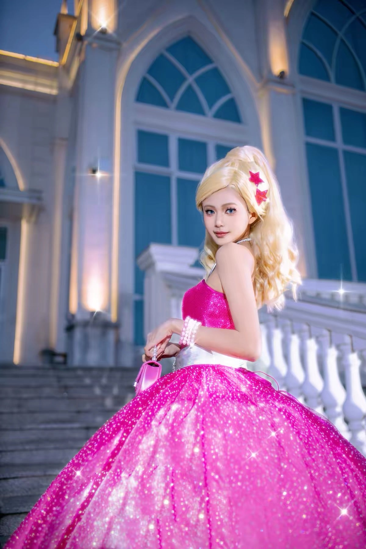 Barbie: A Fashion Fairytale Dress Cosplay Costume Upgraded Version