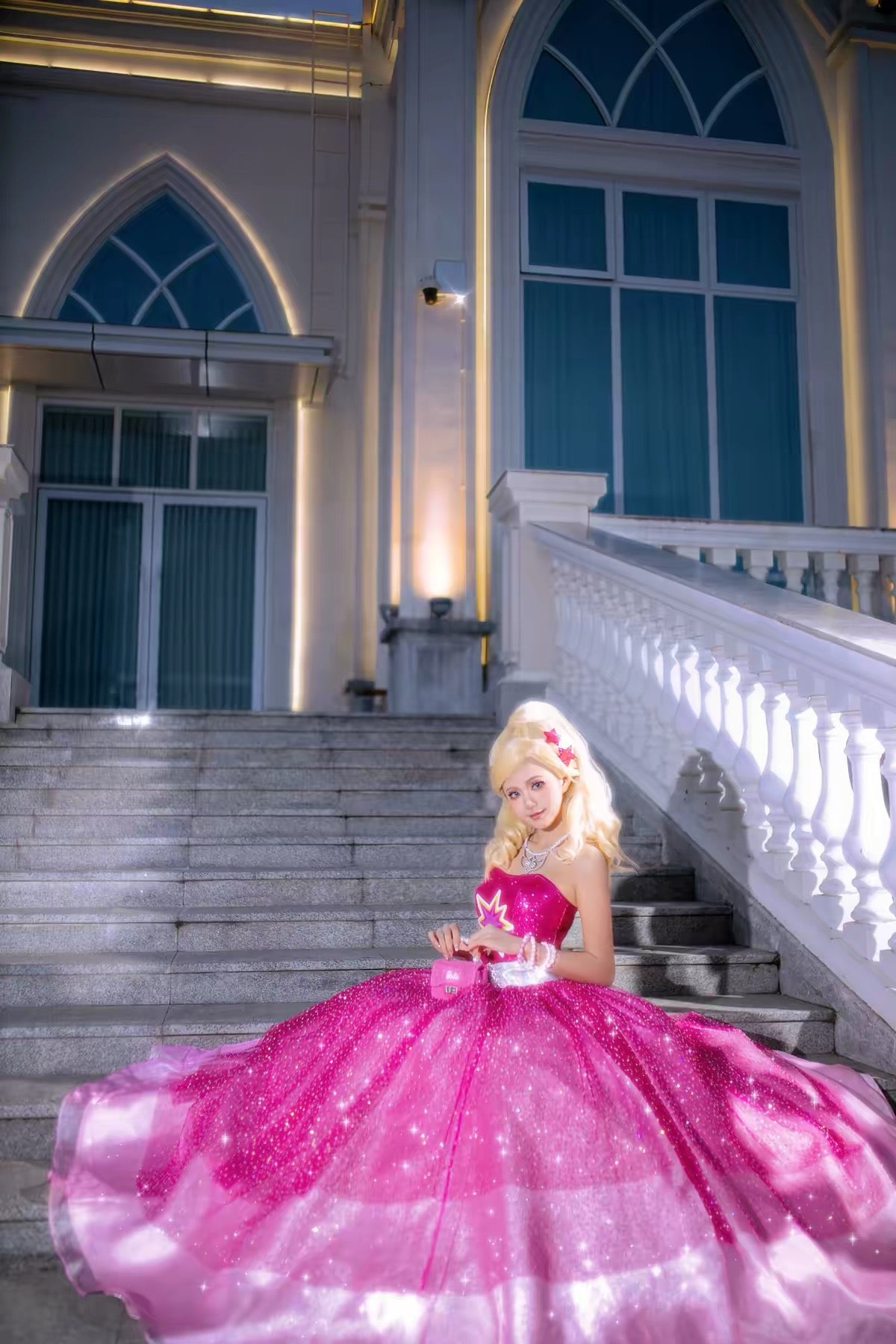 Barbie: A Fashion Fairytale Dress Cosplay Costume Upgraded Version