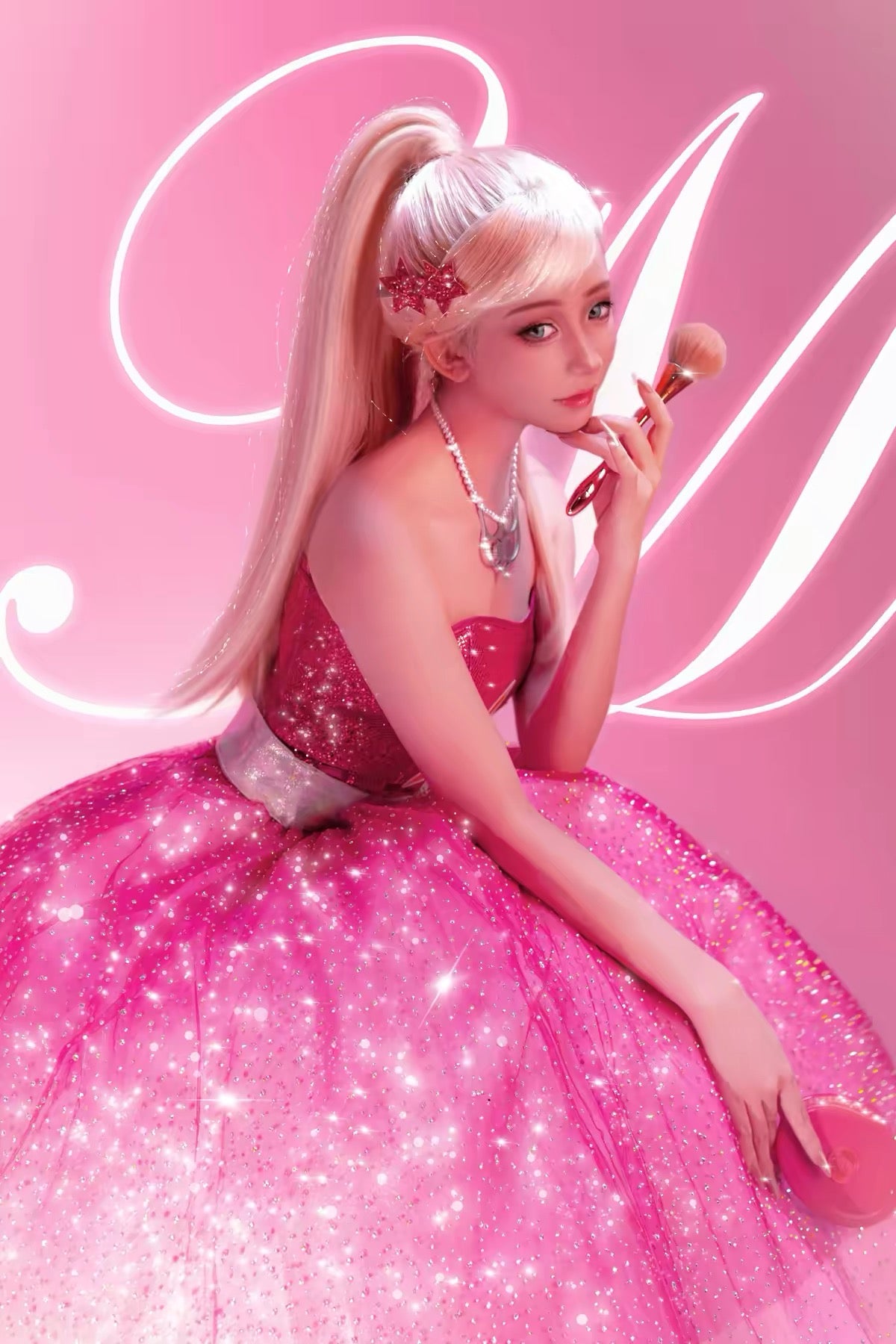 Barbie: A Fashion Fairytale Dress Cosplay Costume Upgraded Version