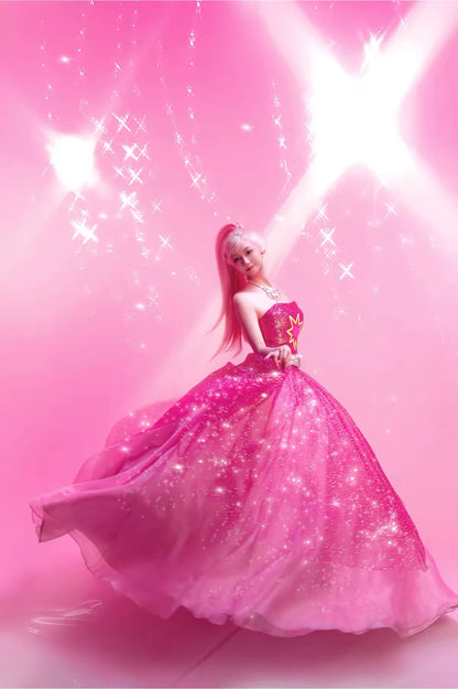 Barbie: A Fashion Fairytale Dress Cosplay Costume Upgraded Version