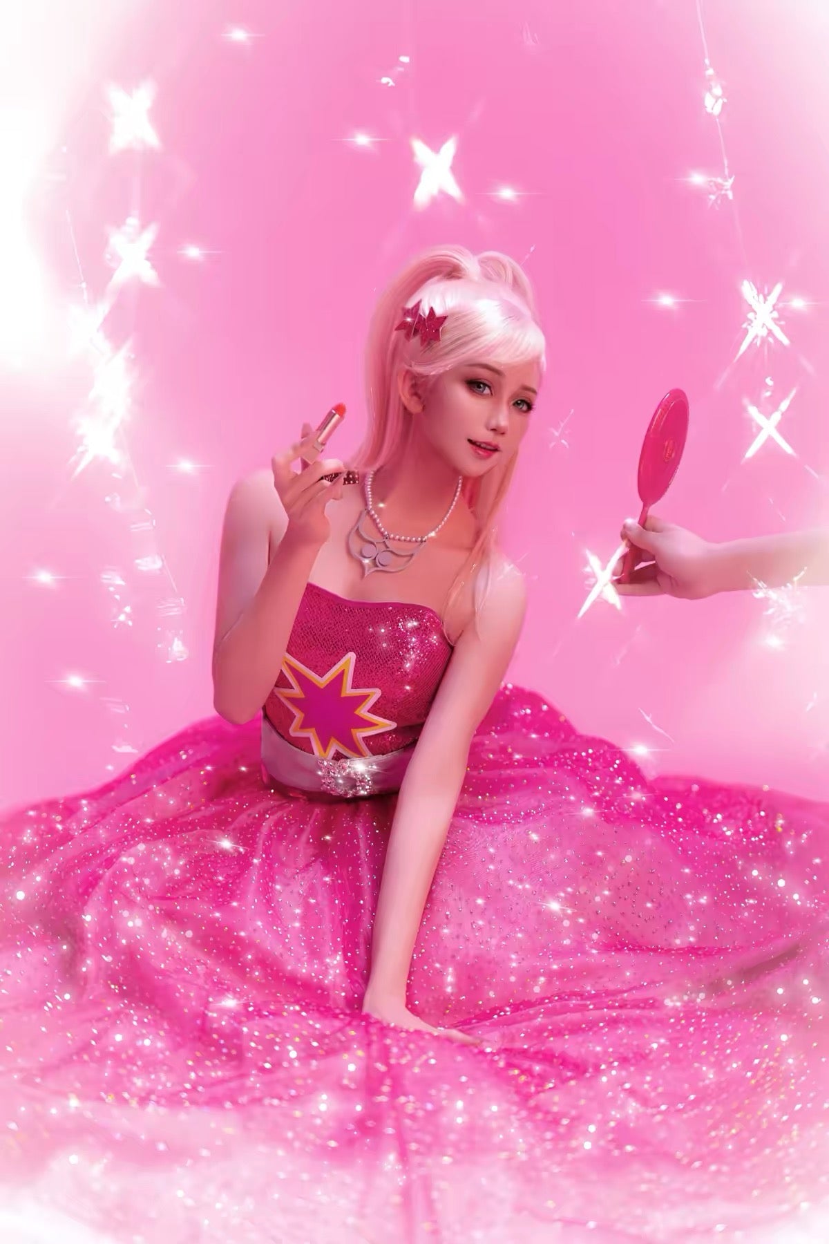Barbie: A Fashion Fairytale Dress Cosplay Costume Upgraded Version