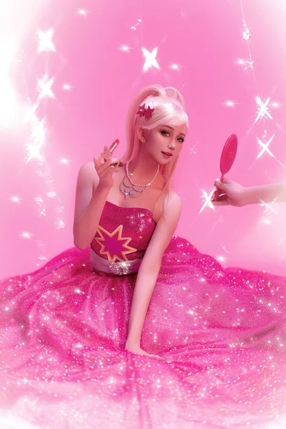 Barbie: A Fashion Fairytale Dress Cosplay Costume Upgraded Version