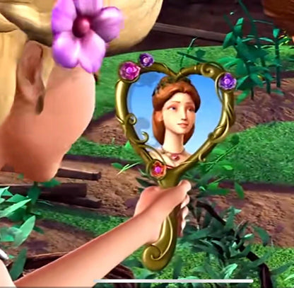 Barbie & the Diamond Castle Heart Mirror