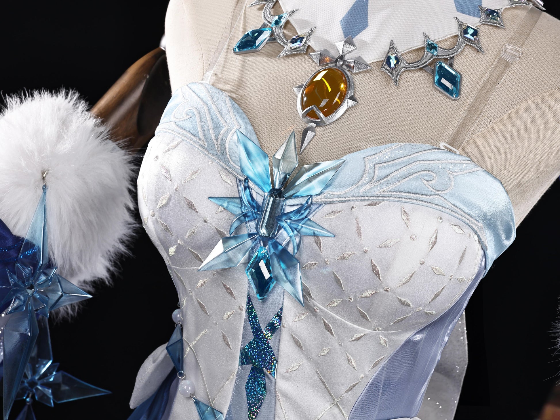 Anastasia cosplay costume detailed embroidery