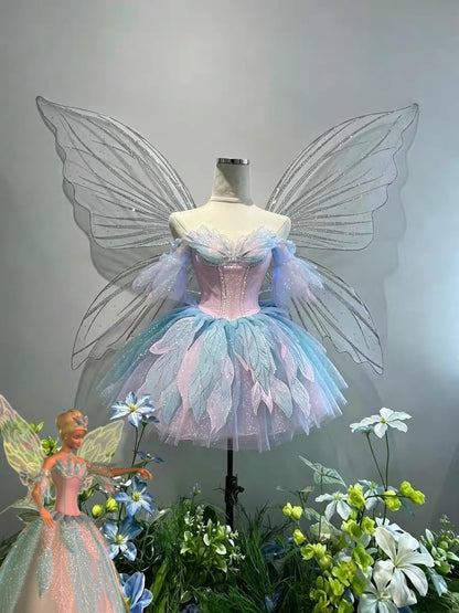 Barbie Princess Swan Lake Odette Cosplay Wing