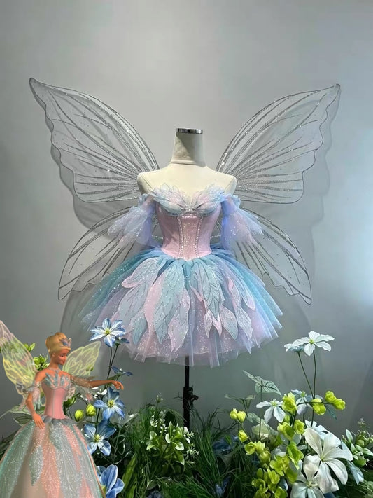 Barbie Princess Swan Lake Odette Cosplay Wing