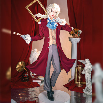 Identity V The Composer Frederick Kreiburg Cosplay Costume/Wig