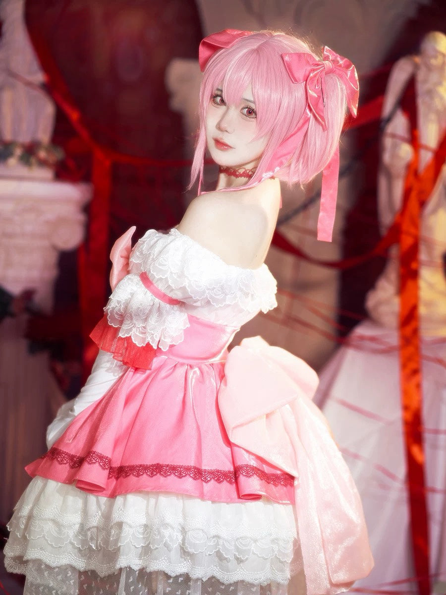 Puella Magic Madoka Magica Madoka Kaname Walpurgisnacht Rising Cosplay Costume