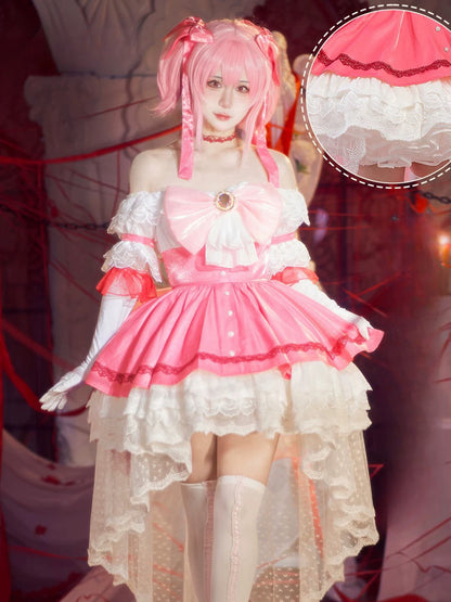 Puella Magic Madoka Magica Madoka Kaname Walpurgisnacht Rising Cosplay Costume