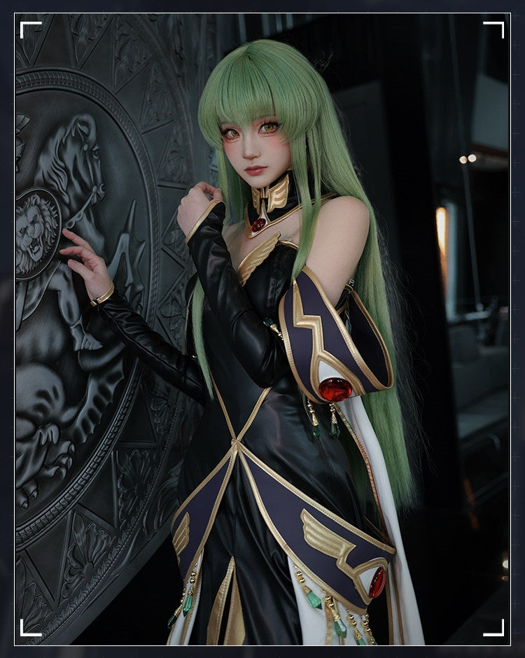Code Geass C.C. White Queen Cosplay Costume
