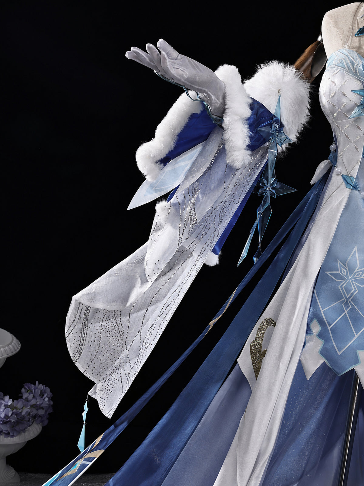 Genshin Impact Cryo Archon cosplay full outfit