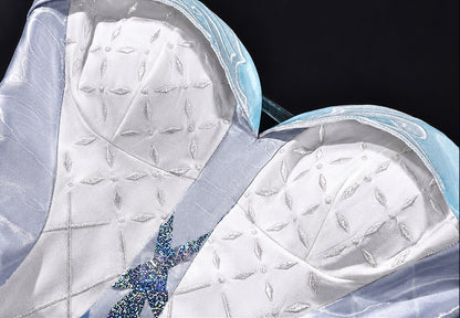 Ice Queen cosplay outfit bodice details