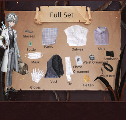 Identity V  Aesop Carl Gatto Embalmer Cosplay Costume