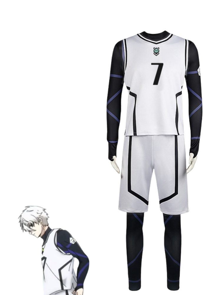 Blue Lock Football Jersey Uniform Cosplay Costume