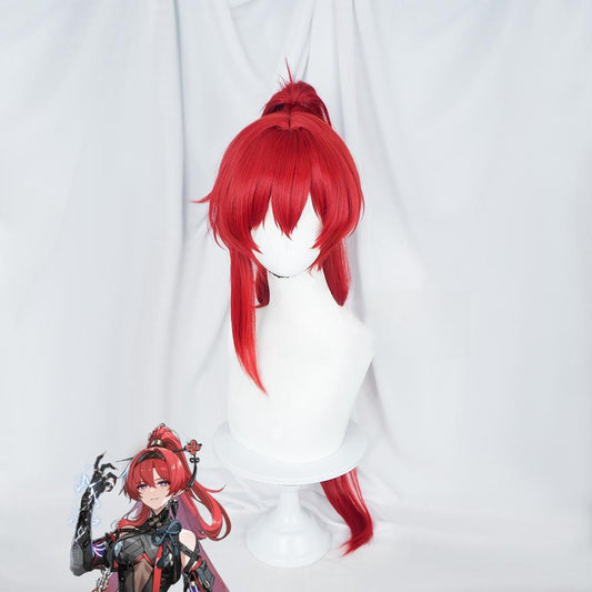 Wuthering Waves Yinlin Red Cosplay Wig
