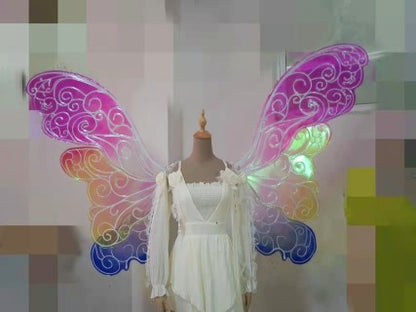 Barbie A Fairy Secret fairy wings with colorful rainbow design for cosplay costume