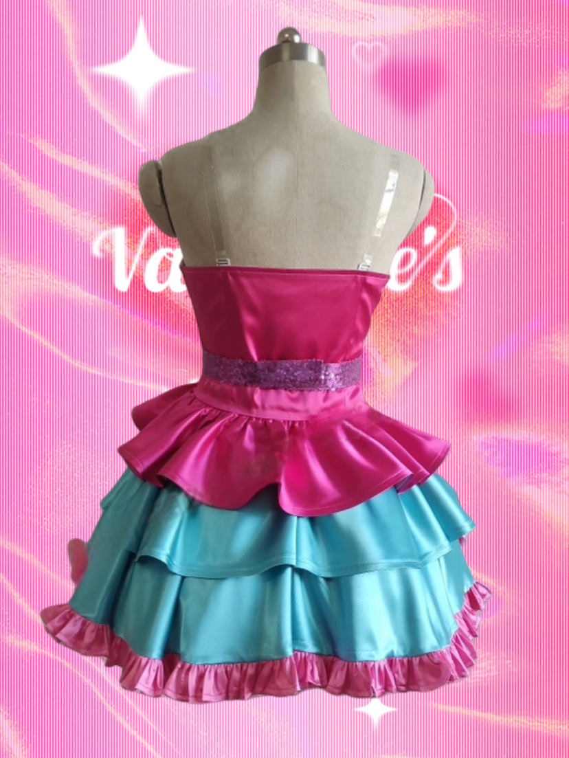 Barbie A Fairy Secret fairy dress costume with colorful layered skirt design