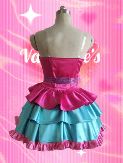 Barbie A Fairy Secret fairy dress costume with colorful layered skirt design