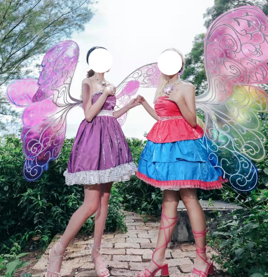 Barbie A Fairy Secret fairy wings cosplay accessory featuring Barbie and Raquelle wing designs