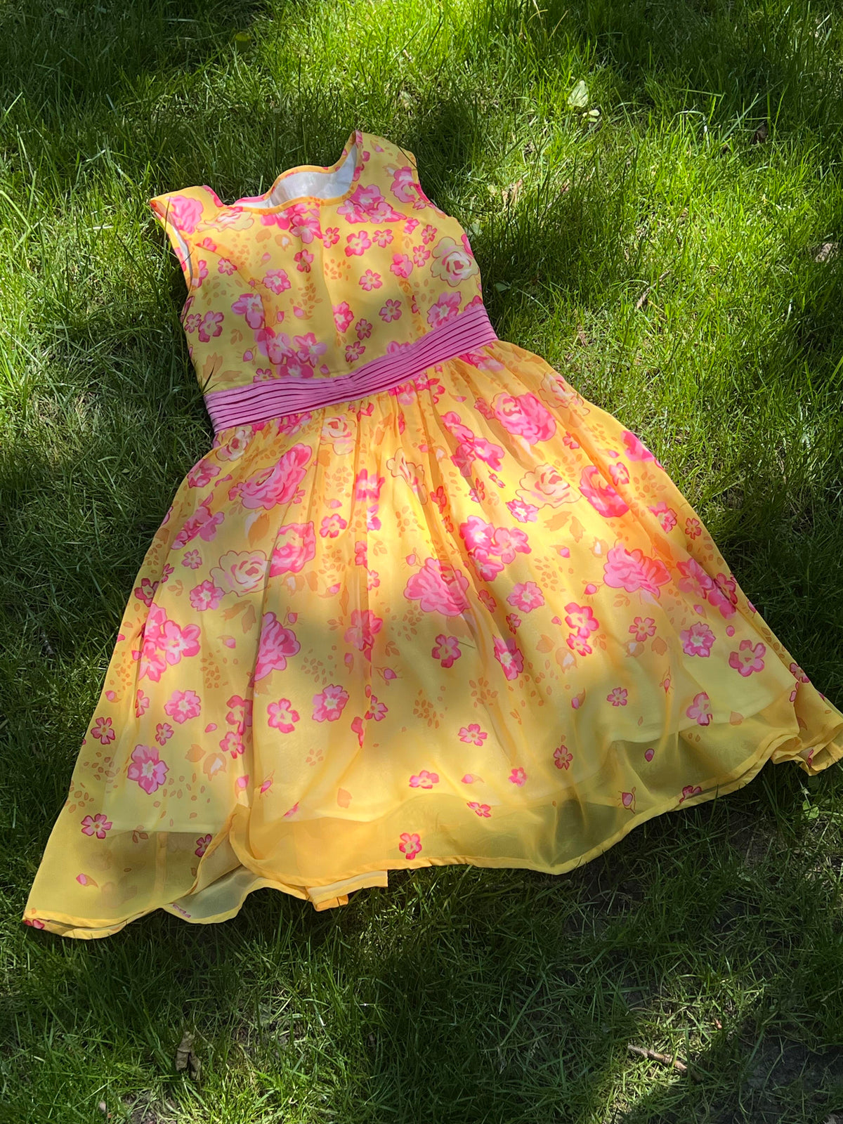 Barbie Princess Alexa yellow gown costume with magical fantasy princess style