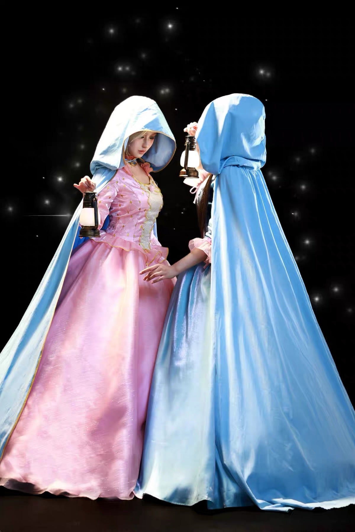 Barbie Princess and the Pauper cosplay costume back view with optional princess cape